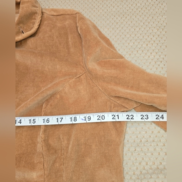 AMI Corduroy Jacket Women Xl Brown  Pockets Long Sleeve - Picture 7 of 9